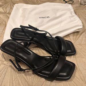 Vince black heel